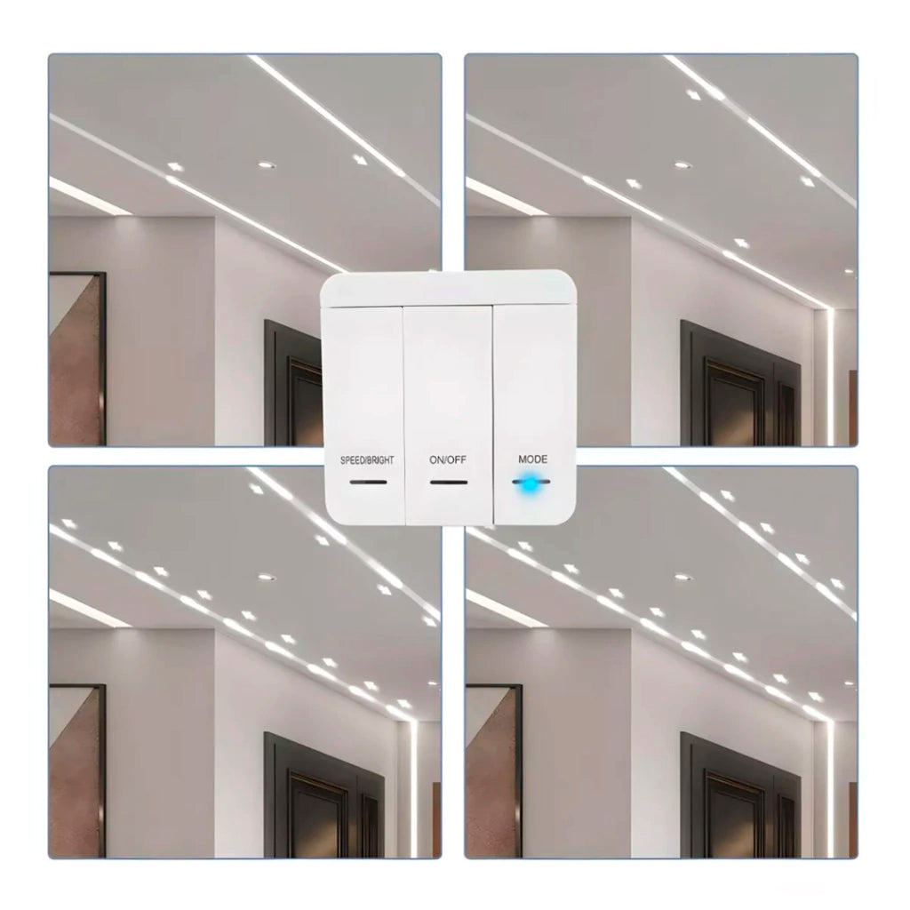 TIRAS LED DIRECCIONALES SECUENCIALES CASCADA 10 MTS CON PANEL CONTROLADOR